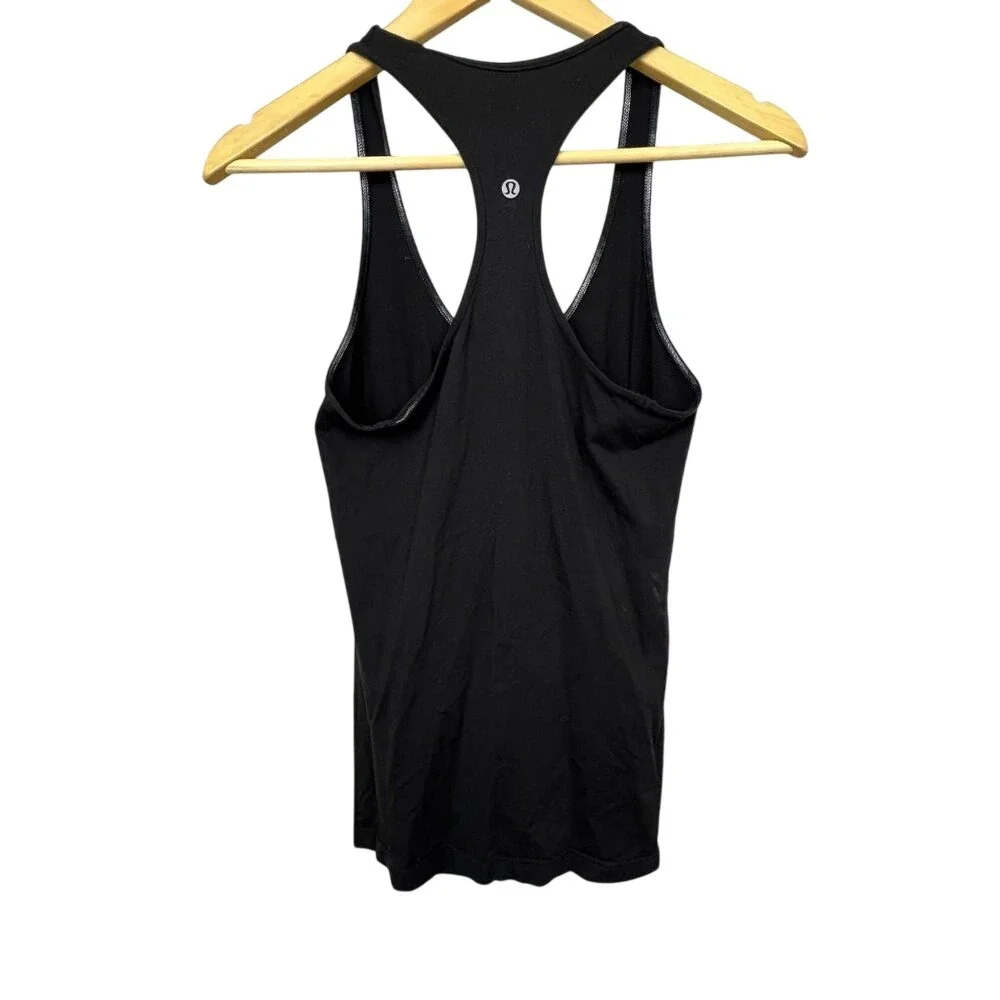 LuLulemon‎ Phoenix Suns Black Racerback Tank Top SZ 8 Bedazzled Logo Basketball